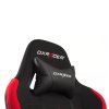 DXRacer OH/FD01/NR gamer szék, szövet, fekete / piros