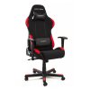 DXRacer OH/FD01/NR gamer szék, szövet, fekete / piros