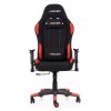 MRacer gamer szék, szövet, fekete / piros