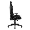 MRacer gamer szék, szövet, fekete / szürke
