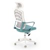 Fidato II irodai szék, türkiz / fehér