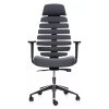 Funky XL irodai szék, szürke / fekete