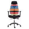 Funky XL irodai szék, sokszínű / fekete