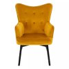 Camden Velvet fotel, sárga