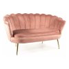 Ionia Velvet kanapé, kétüléses, rózsaszín