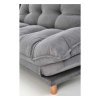 Zach kinyitható kanapé, háromüléses, szürke