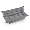Zach kinyitható kanapé, háromüléses, szürke