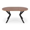 Pildora étkezőasztal, dió / fekete