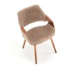 Lacy étkezőszék, bézs / dió