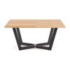 Massive II étkezőasztal, tölgy / fekete