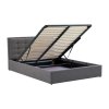 Padva ágy 140 x 200 cm, szürke