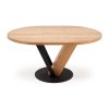 Medina étkezőasztal - kerek, 120-160 x 120 cm, tölgy / fekete
