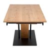 Medina étkezőasztal - téglalap, 160-220 x 90 cm, tölgy / fekete