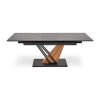 Sterzo étkezőasztal 140-180 x 90 cm, fekete / arany tölgy