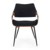 Dalia étkezőszék, fekete / dió