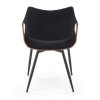 Dalia étkezőszék, fekete / dió