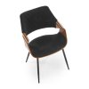 Dalia étkezőszék, fekete / dió