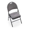 Dover összecsukható szék, szürke / fekete