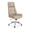 Poole irodai fotel, bézs / dió