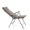 Torelo állítható háttámlás kerti szék, szürke