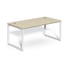 SimpleOffice asztal 180 x 90 cm, világos tölgy / fehér