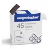 Magnetoplan Takkis öntapadós mágnesek 30 x 20 mm - 45 db, fekete