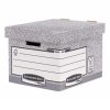 Fellowes Bankers Box Fast Fold archiváló konténer - 10 db, szürke