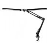 Platinet Flexy asztali lámpa 20 W, 2 kar + klip, fekete