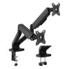 Brateck LDT46-C024E monitor tartó, 2 kar, fekete