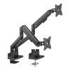 Brateck LDT62-C024 monitor tartó, 2 kar, fekete