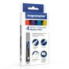 Magnetoplan PRO jelölőkészlet 3 mm - 4 db, 4 szín keveréke