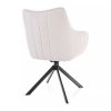 Azalia Velvet étkezőszék, krém / fekete