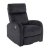 Olimp Velvet állítható fotel, fekete