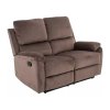 Bud Velvet dönthető kanapé, kétüléses, barna