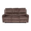 Bud Velvet dönthető kanapé, háromüléses, barna