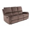 Bud Velvet dönthető kanapé, háromüléses, barna
