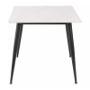 Rion étkezőasztal 80 x 80 cm, márvány / fekete
