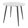 Rion étkezőasztal - 90 cm átmérő, márvány / fekete