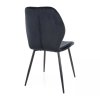 Broda Velvet étkezőszék, fekete