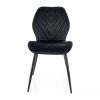 Broda Velvet étkezőszék, fekete