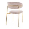Sally III étkezőszék, bézs / arany