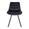 Albons Velvet étkezőszék, fekete