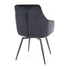 Montale Velvet étkezőszék, fekete