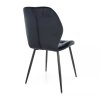 Stigia étkezőszék, fekete