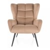 Arroyal Velvet fotel, bézs