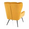 Arroyal Velvet fotel, sárga