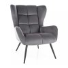 Arroyal Velvet fotel, szürke
