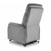 Pravia Velvet masszázsfotel, szürke