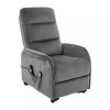 Pravia Velvet masszázsfotel, szürke