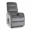 Pravia Velvet masszázsfotel, szürke